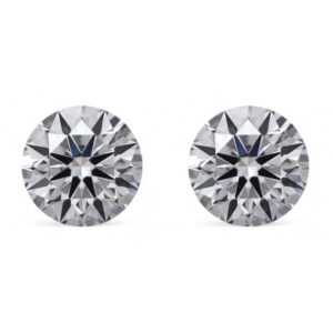 Lab-grown diamond pair brilliant cut 2 X 0.33 carat D-IF 3EX