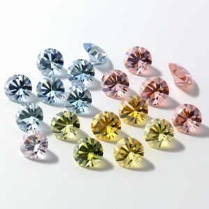 Calibrated fancy color diamonds